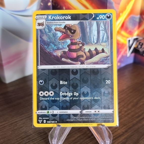Krokorok 108/185 Pokemon TCG Reverse Holo - Picture 1 of 1